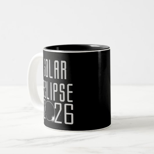 Éclipse solaire 2026 Mug (Devant gauche)