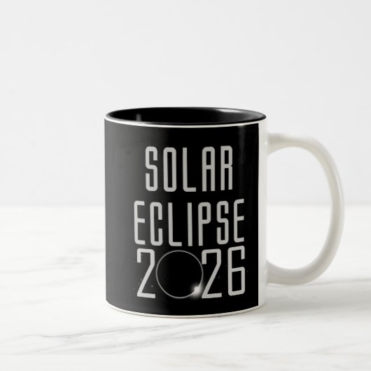 Éclipse solaire 2026 Mug (Droit)
