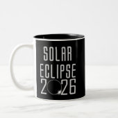 Éclipse solaire 2026 Mug (Gauche)