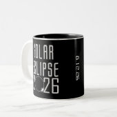 Éclipse solaire 2026 Mug (Devant gauche)
