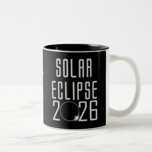 Éclipse solaire 2026 Mug (Droit)