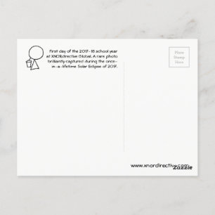 Éclipse solaire de carte postale 2017