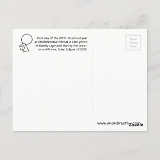 Éclipse solaire de carte postale 2017