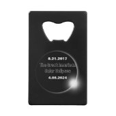 Éclipse solaire double datée 2024 & 2017 (Dos)