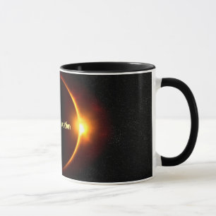 Éclipse solaire en action Black 11 oz Combo Mug
