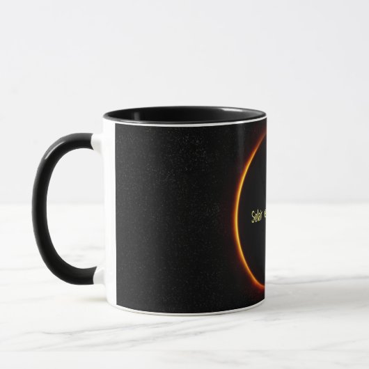 Éclipse solaire en action Black 11 oz Combo Mug (Gauche)