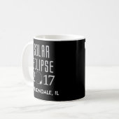 Eclipse solaire personnalisable 2026 Mug (Devant gauche)