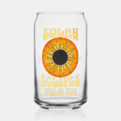 Éclipse solaire rétro Total 8 avril 2024 (Recto)