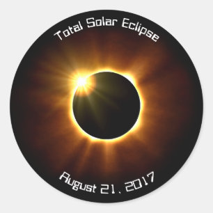 Éclipse solaire totale - autocollants