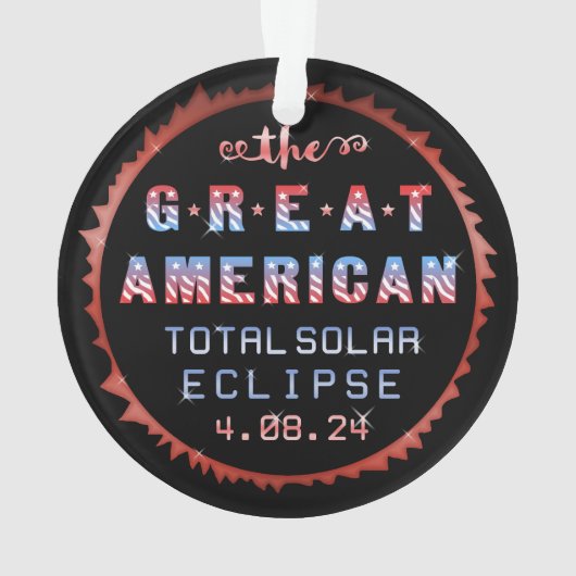 Éclipse solaire totale des États-Unis 8 avril 2024 (dos)