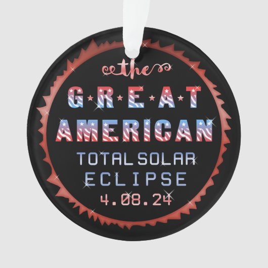 Éclipse solaire totale des États-Unis 8 avril 2024 (devant)
