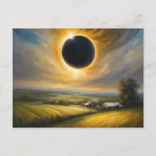 Éclipse totale de la carte postale personnalisée S