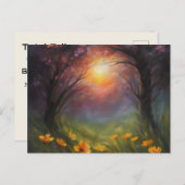 Éclipse totale de la carte postale personnalisée S (Devant / Derrière)