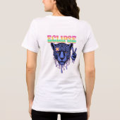 Eclipse" Trippy Melt Leopard T-Shirt | Vaporwave B (Achterkant)