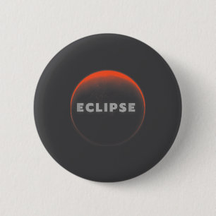 Eclipse Universeel Totale Maansverduistering Zonne Ronde Button 5,7 Cm