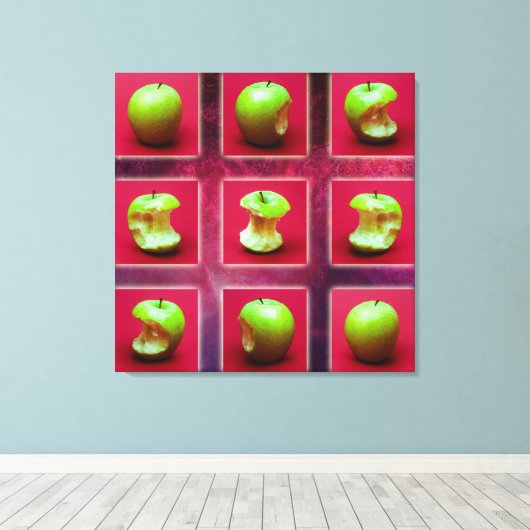 Eclipse van de groene ster canvas afdruk (Insitu (Houten vloer))