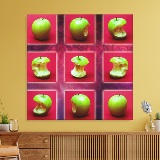 Eclipse van de groene ster canvas afdruk (Insitu (Woonkamer))