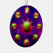 Eclipse van de groene ster keramisch ornament (Rechts)