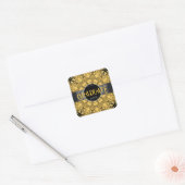 Eclipse Zonnebloem Mandala Afstuderen Sticker (Envelop)