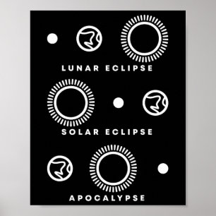 Eclipse Zonsverduistering Apocalypse Poster