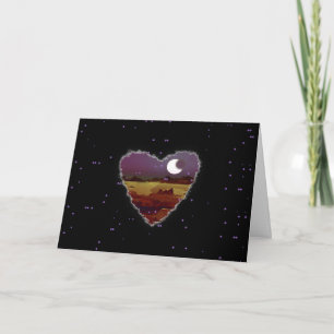 Eclipsed Heart Sci Fi Valentijn Love Romance Kaart