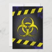 Éclosion de Zombie Halloween Invitation de la fête (Dos)