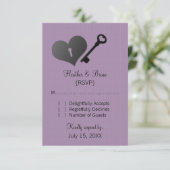 Écluse cardiaque Lilac et carte de réponse clé (Debout devant)