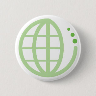 eco-aarde ronde button 5,7 cm