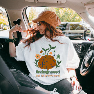 Eco-bewustzijn, niet gediagnosticeerd, maar ik ben t-shirt