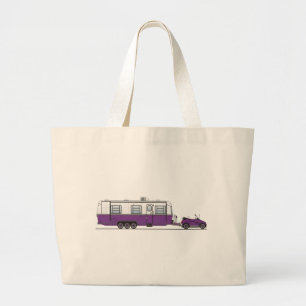 Eco Car Camper Grote Tote Bag