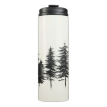 Eco-Chic Geïsoleerde Tumbler met Pine Tree Design