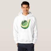 Eco Earth Avocado Wereldbol Sustainable Planet Hoodie (Voorkant volledig)