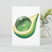 Eco Earth Avocado Wereldbol Sustainable Planet Kaart (Staand voorkant)