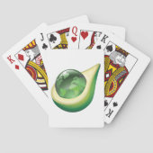 Eco Earth Avocado Wereldbol Sustainable Planet Pokerkaarten (Achterkant)