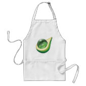 Eco Earth Avocado Wereldbol Sustainable Planet Standaard Schort (Voorkant)