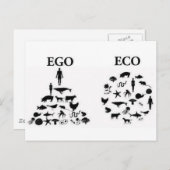 eco-ego briefkaart (Voorkant / Achterkant)