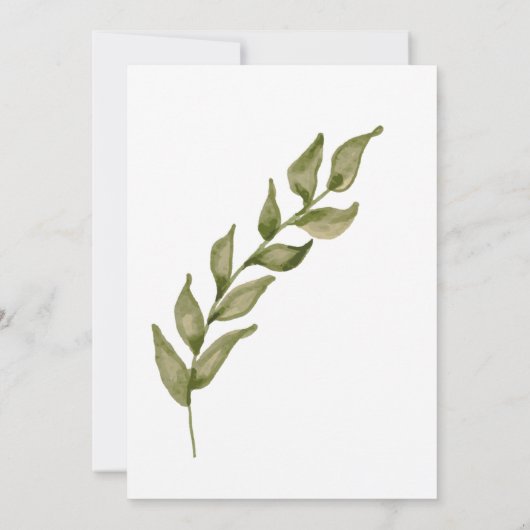 Eco Friendly Botanical Green, Merci (Dos)