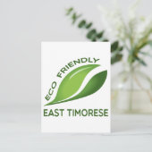 Eco Friendly East Timorese. Briefkaart (Staand voorkant)