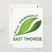 Eco Friendly East Timorese. Briefkaart (Voorkant / Achterkant)