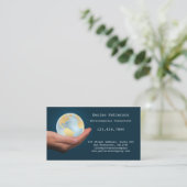 Eco Friendly Globe Environnement Carte de visite (Debout devant)