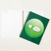 Eco-Friendly Green Footprint Icon (Devant avec enveloppe)