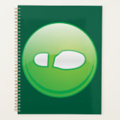 Eco-Friendly Green Footprint Icon (Devant)