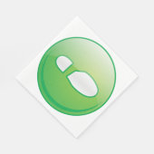 Eco-Friendly Green Footprint Icon Servet (Hoek)