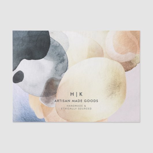 Eco Friendly Handmade Branding Logo Tissue Paper Tissuepapier (Voorkant)