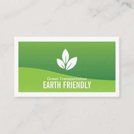 Eco Friendly Leaves Logo Visitekaartje (Voorkant)