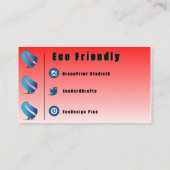 Eco Friendly Visitekaartje (Achterkant)