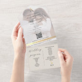 Eco-Friendly Wedding Program All In One Invitation (Déchirure)