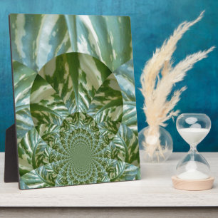 Eco Green Camo Kaleidoscope Art Print Design Fotoplaat