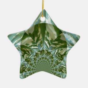 Eco Green Camo Kaleidoscope Art Print Design Keramisch Ornament