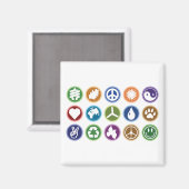 Eco-symbolen Magneet (Voorkant / Achterkant)